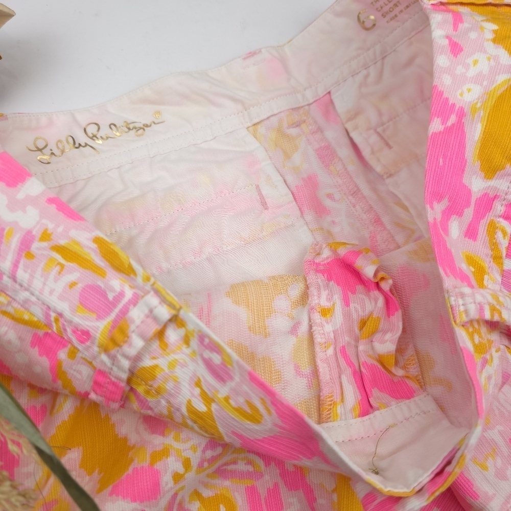 Lilly Pullitzer Kir Royal Pink The Callahan Shorts Sz 6 - Picture 5 of 10